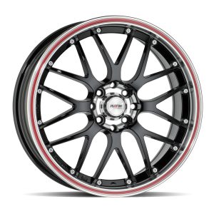 P61 Black, edge polish red ring